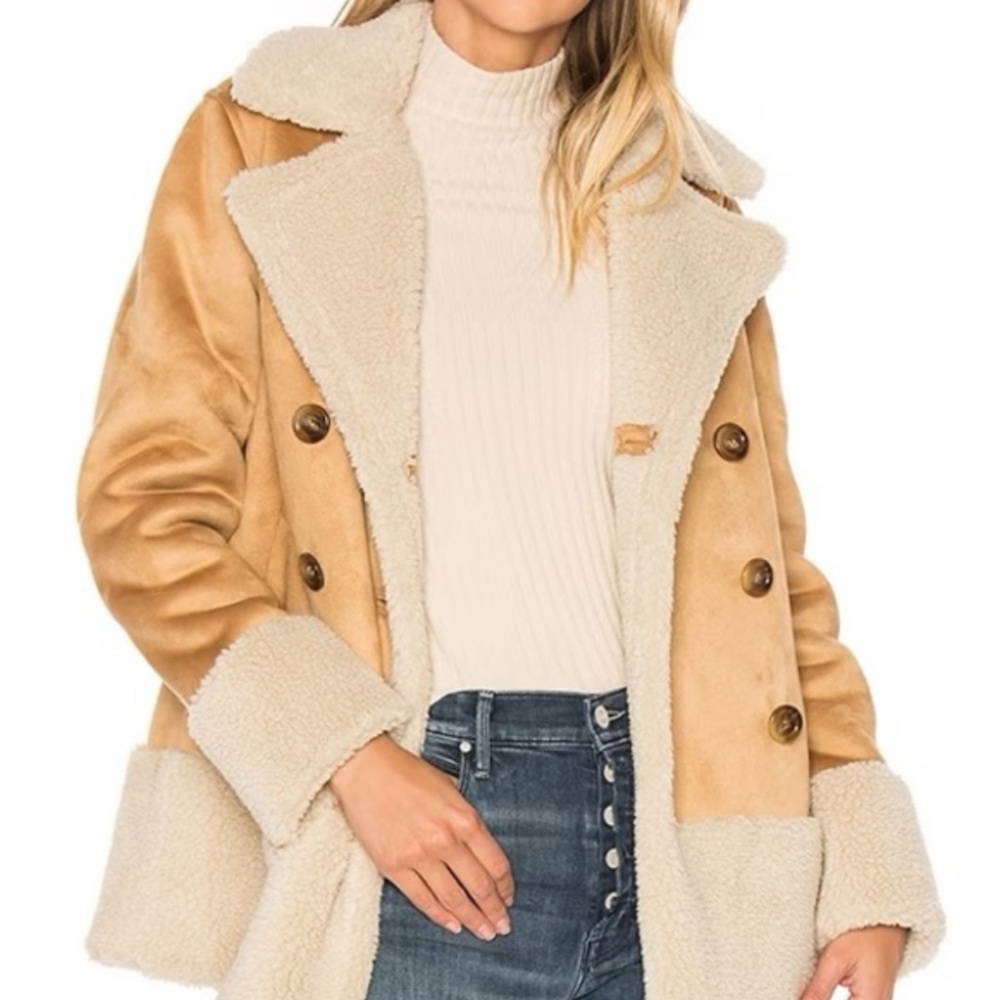 MOTHER faux shearling jacket